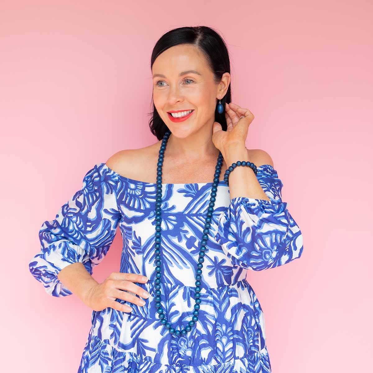 Colour Me Happy SUPER Long Wooden Necklace