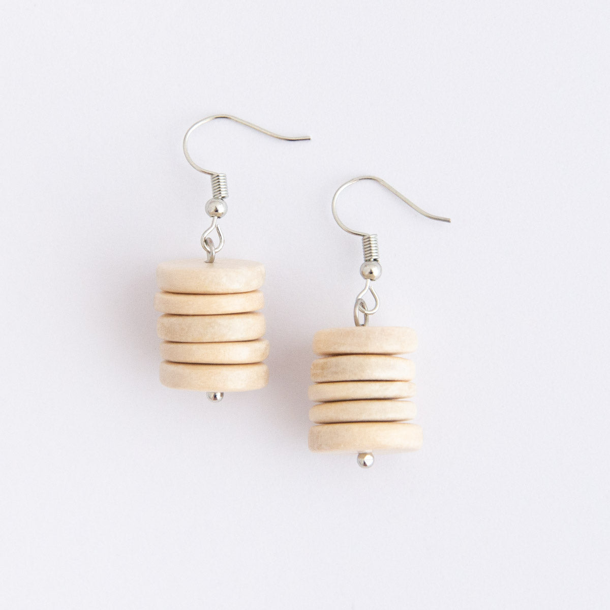 Everyday Wood Stacked Earrings