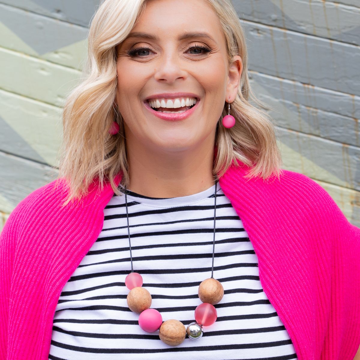 Marble Scoop Necklace (3 Colours Avail)
