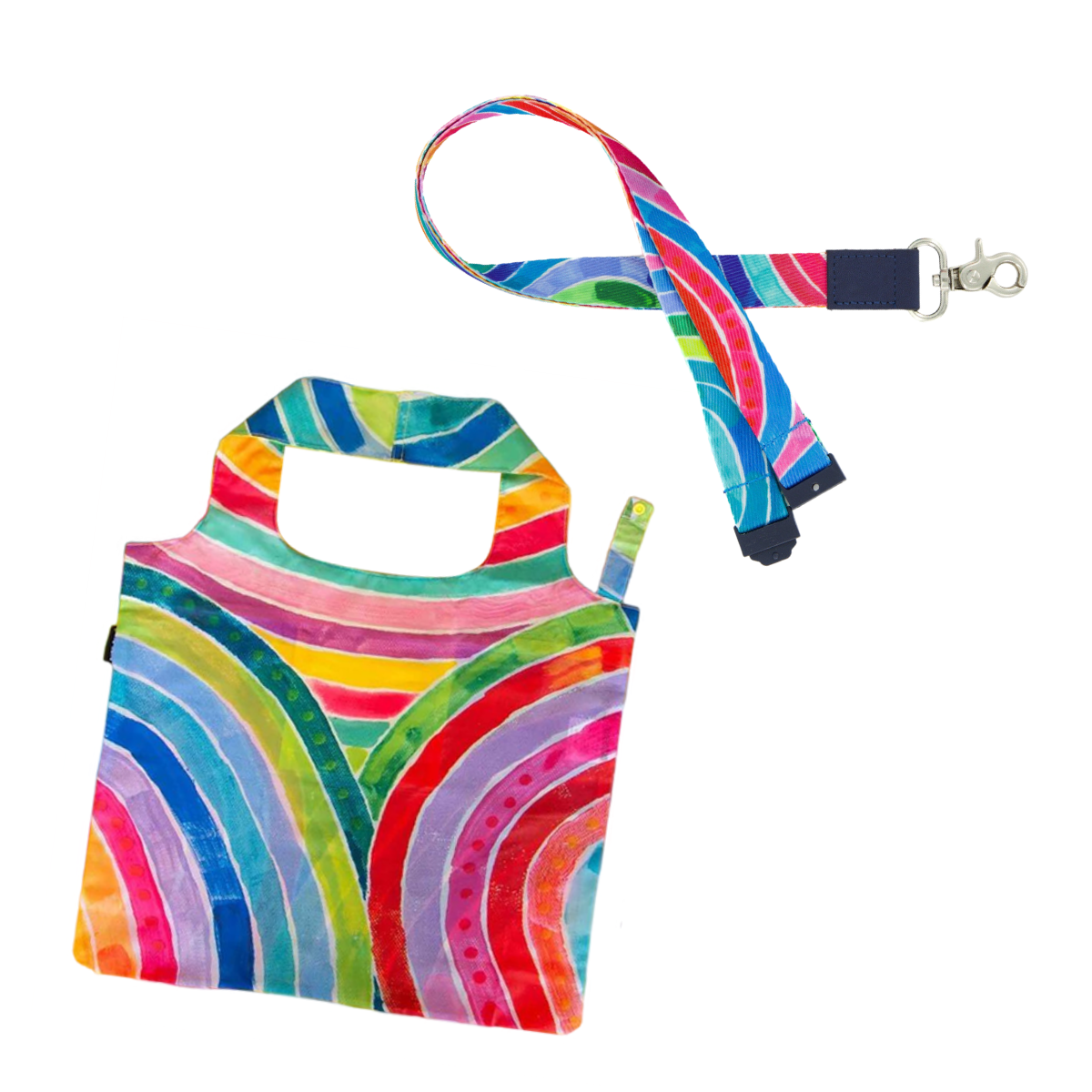 Rainbow Lanyard + Bag Bundle