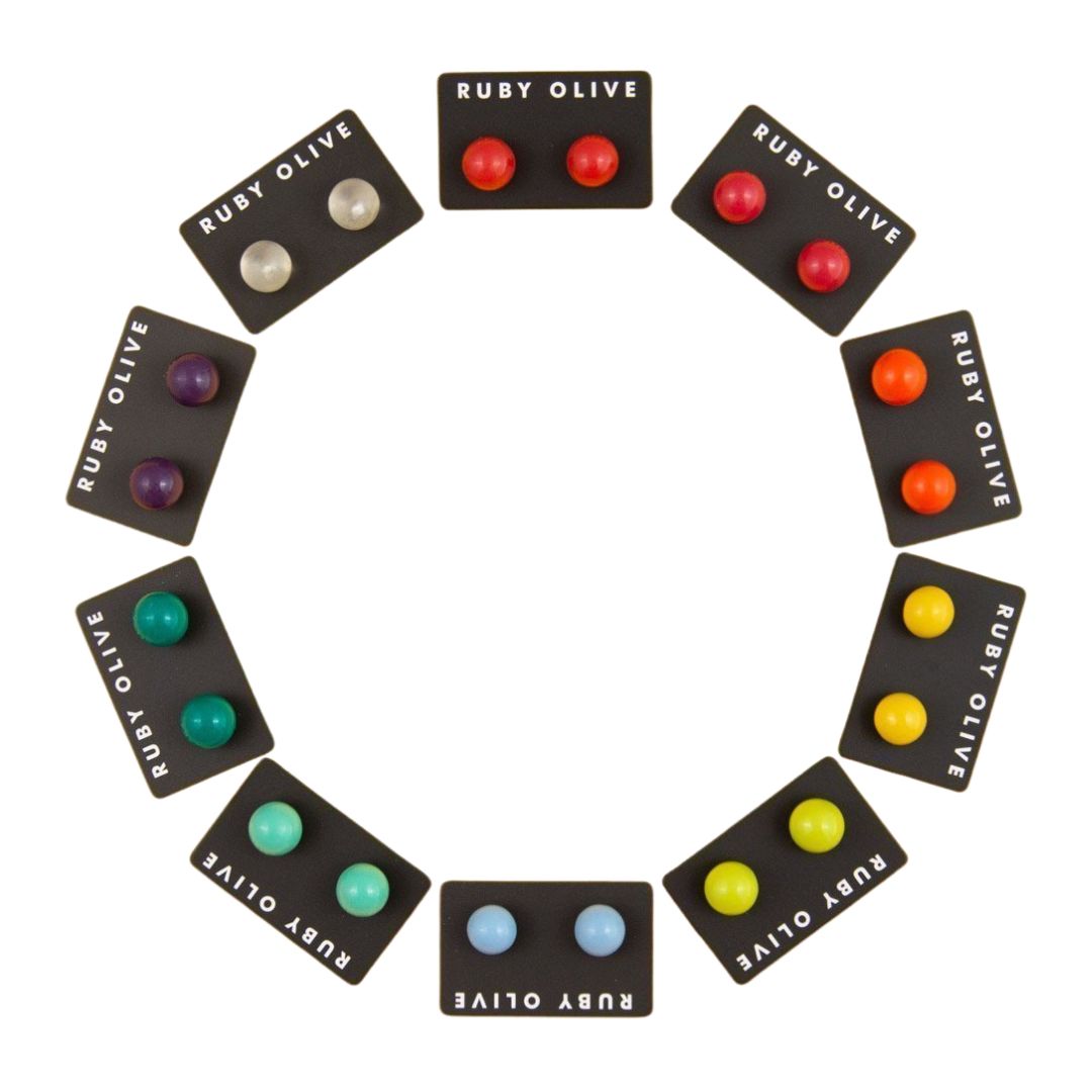 Everyday Round Stud Earrings