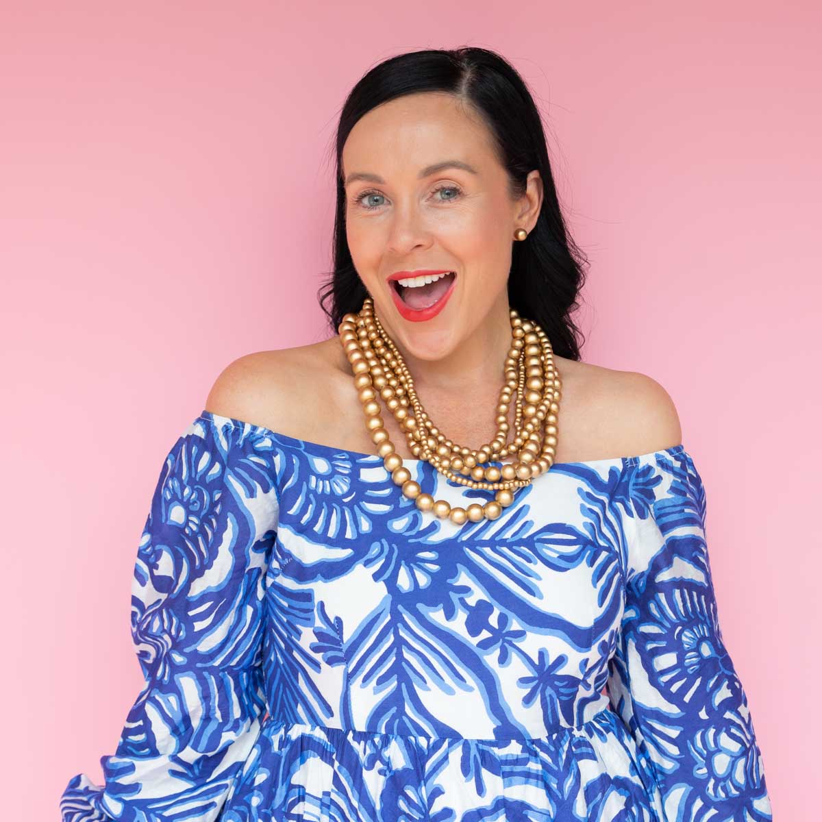 Colour Me Happy Stacked Wooden Necklace