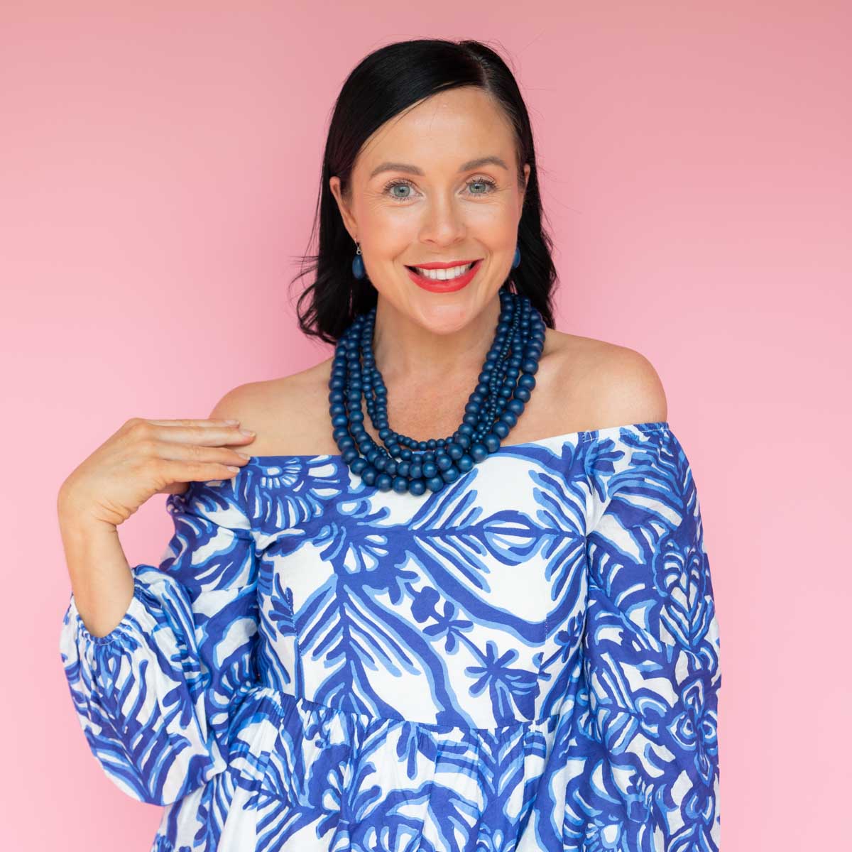 Colour Me Happy Stacked Wooden Necklace