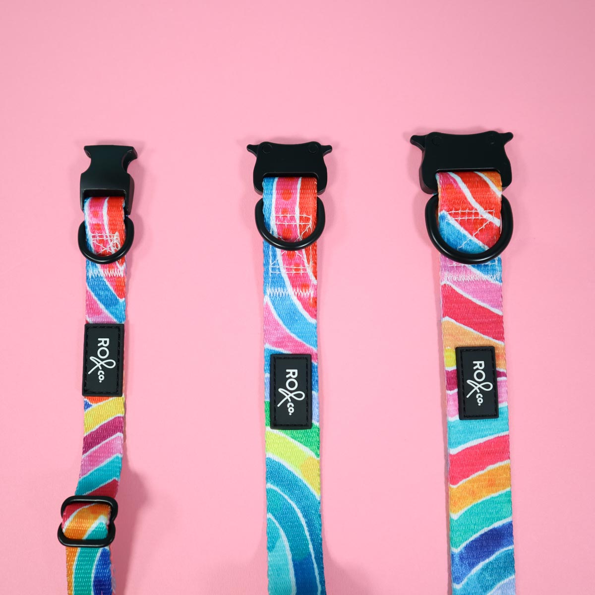 RO x Lordy Dordie Rainbow Dog Collar (3 Sizes)
