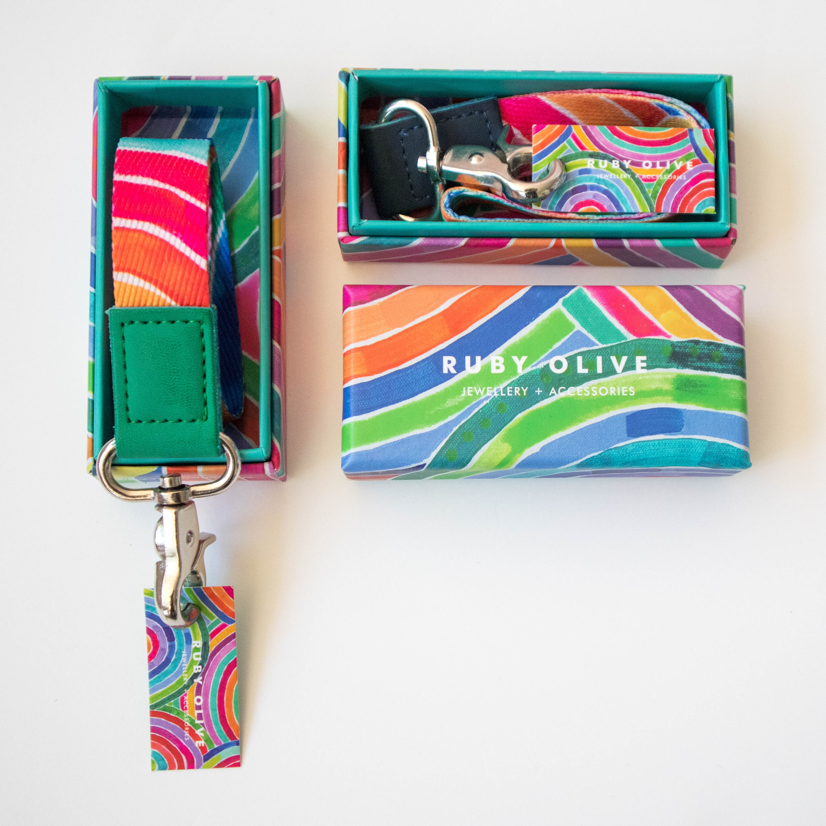RO x Lordy Dordie Rainbows Wrist Lanyard