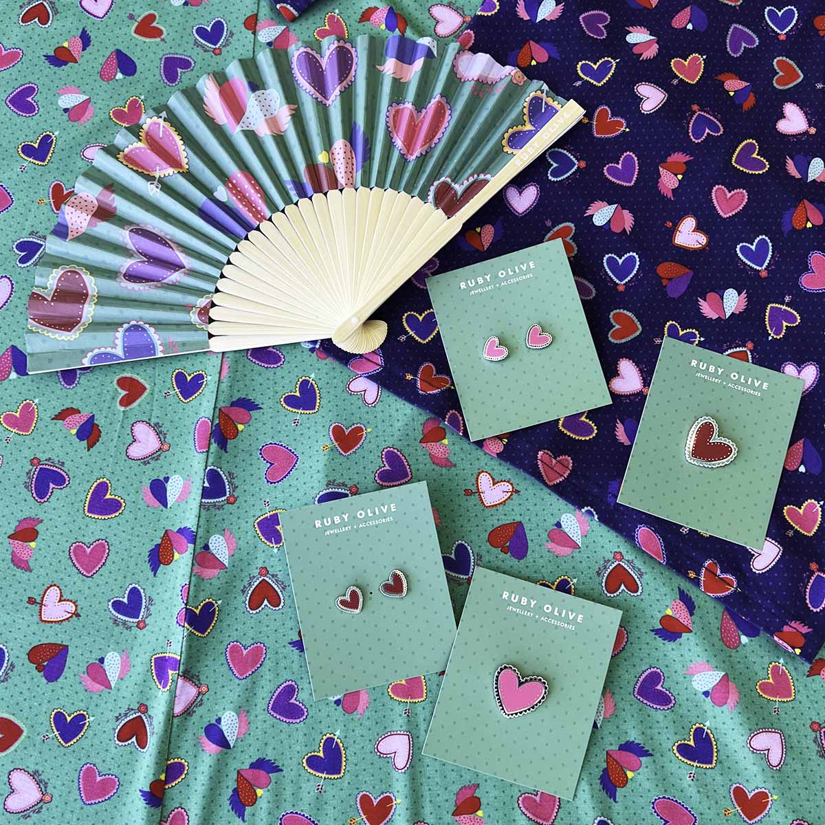 RO X Maiocchi Heart Earrings