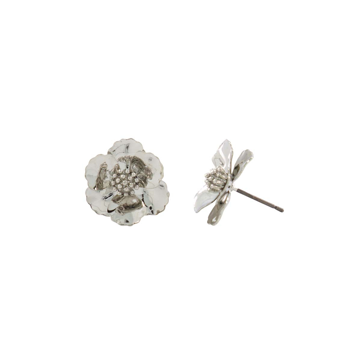 Mid Bloom Metallic Earrings