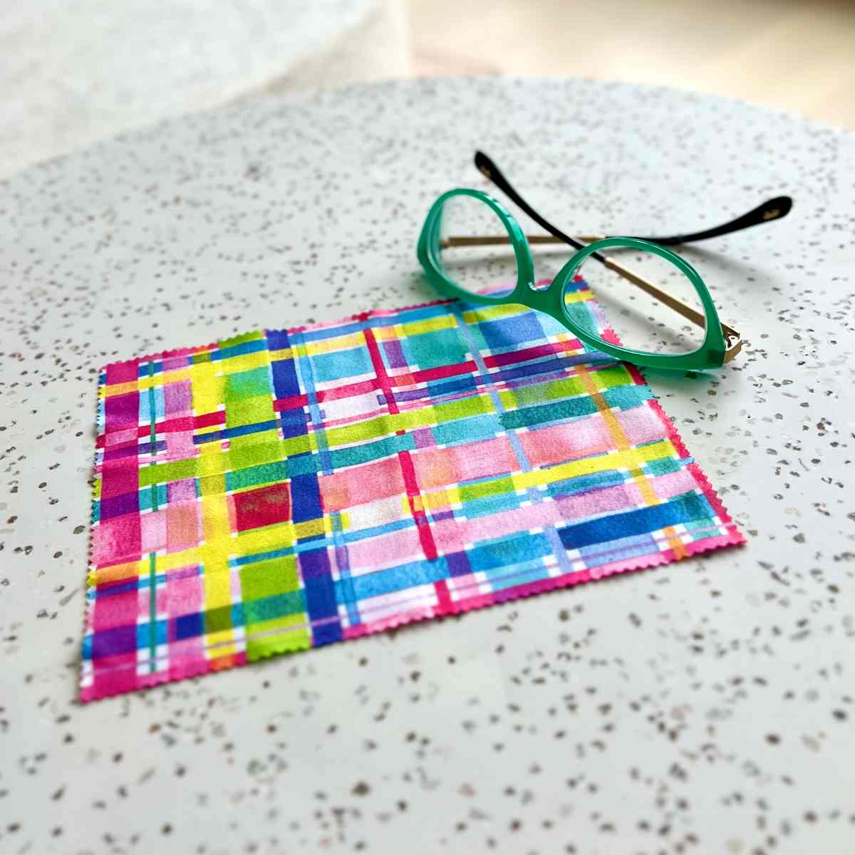 RO x Lordy Dordie Rainbow Gingham Lens Cloth