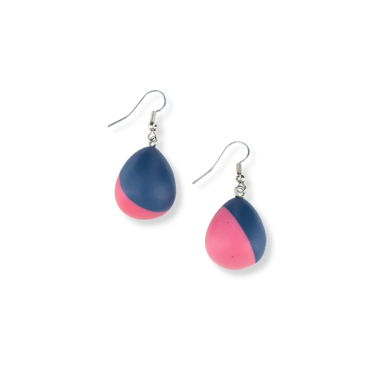 Tea Party Two Tone Drop Earrings