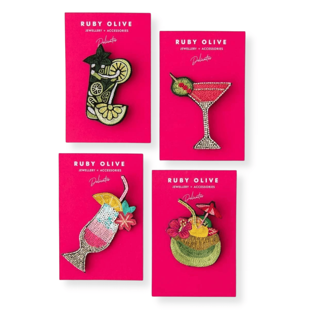 Time to Party Mojito Brooch