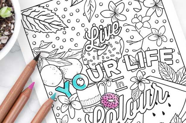 FREE DOWNLOAD // It's time to get colouring! - Ruby Olive