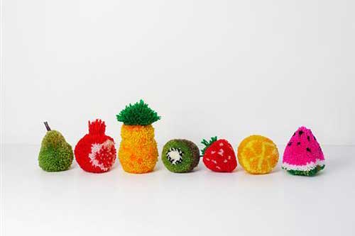 RO DIY // Fruit Pom Poms