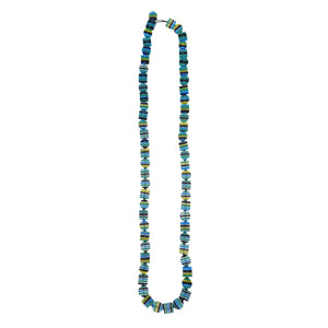 Chromatic Striped Long Necklace - Pink Only