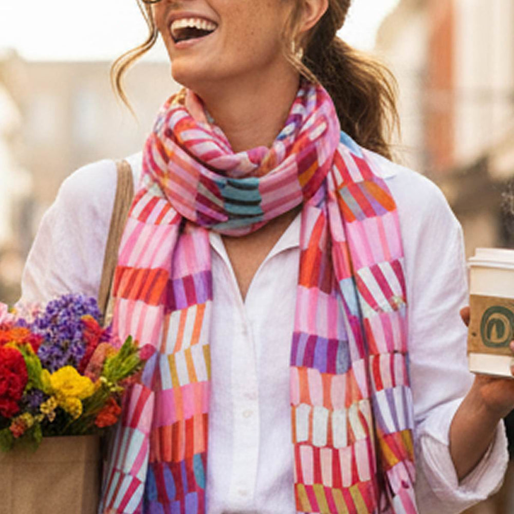 Raspberry Gelato Long Scarf