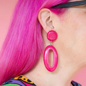Venus Hoop Drop Earrings