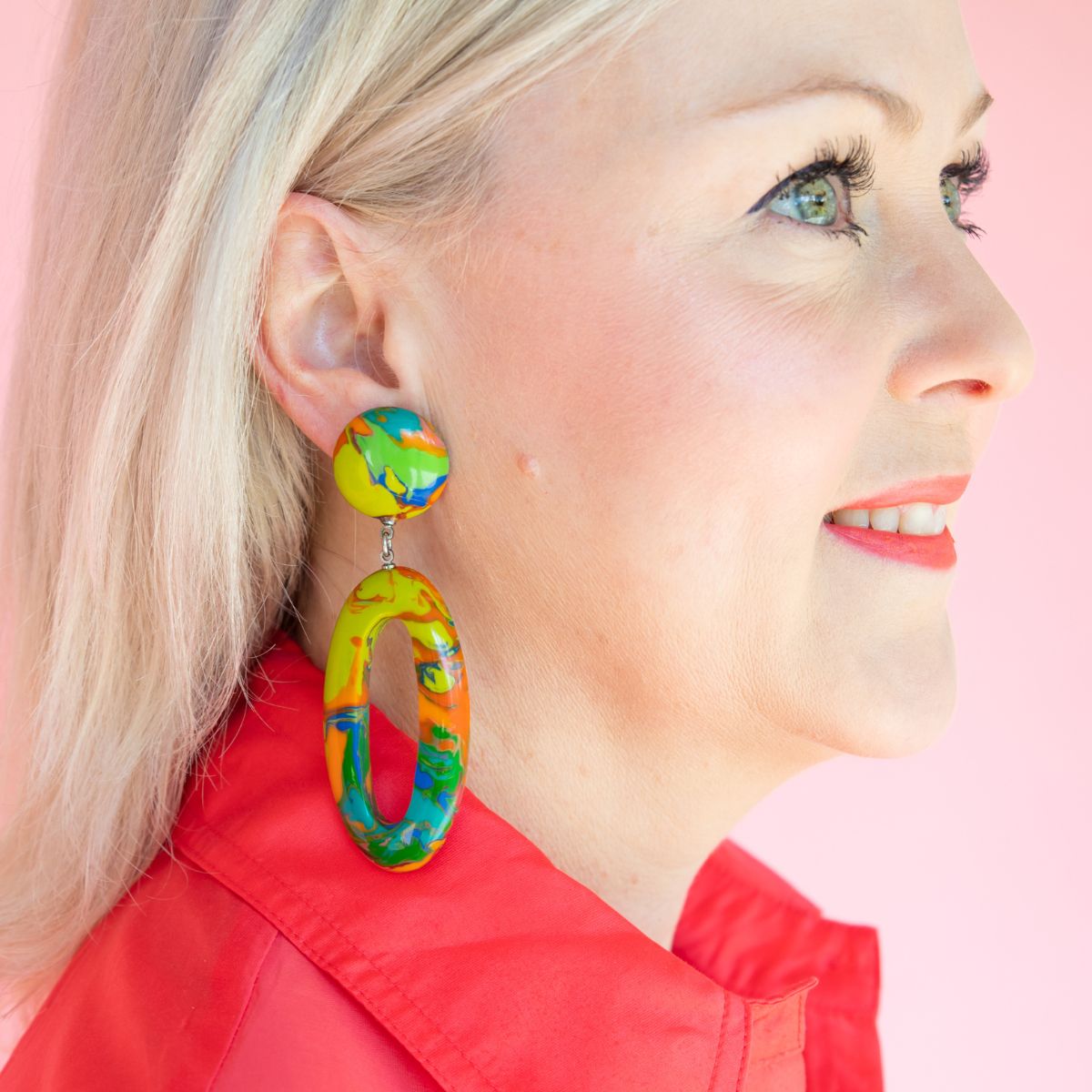 Artisan Hoop Drop Earrings