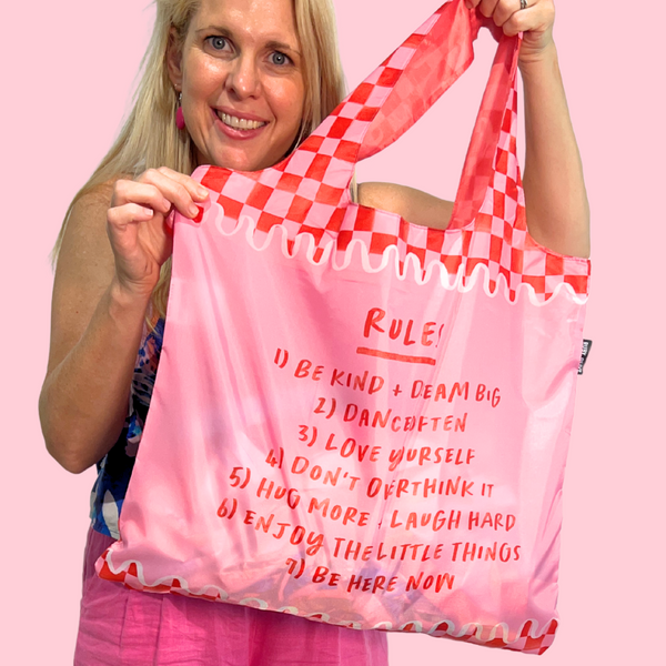 Rules To Live By Reusable Shopping Bag