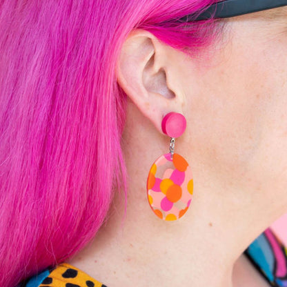 Cheer Squad Artie Drop Earrings - Pink