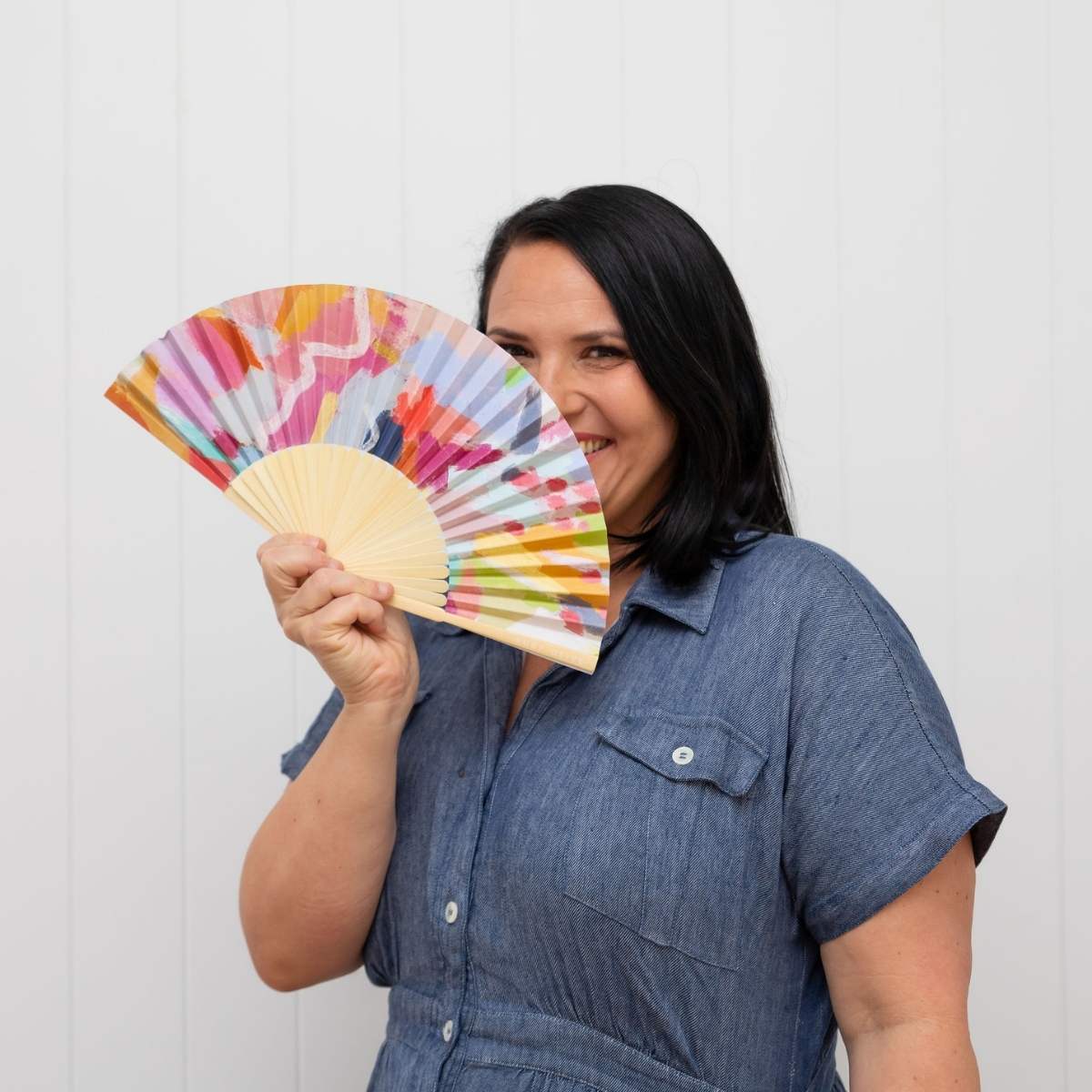 RO x Deb McNaughton Frazzled Hand Fan