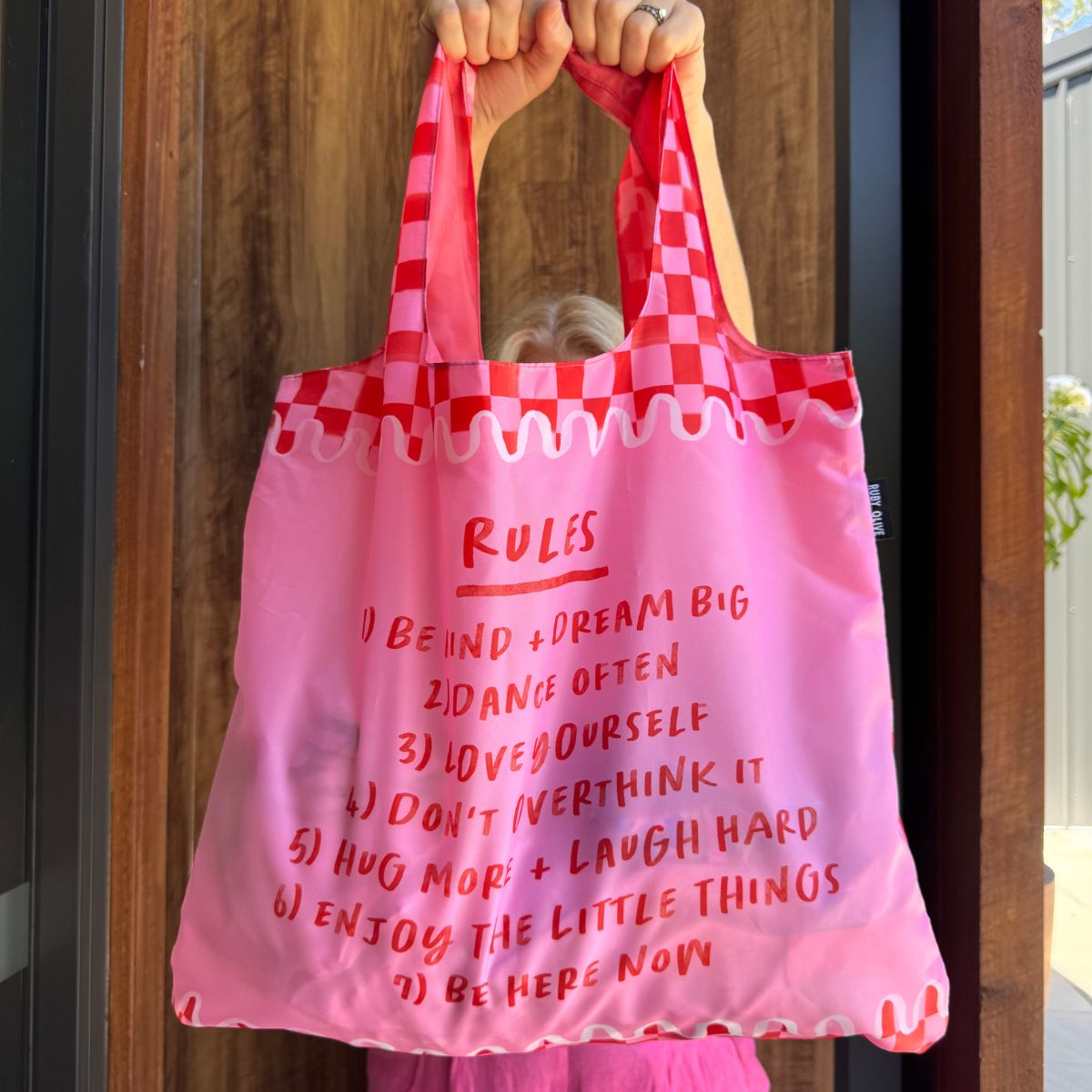 Rules To Live By Shopper Bag Multi