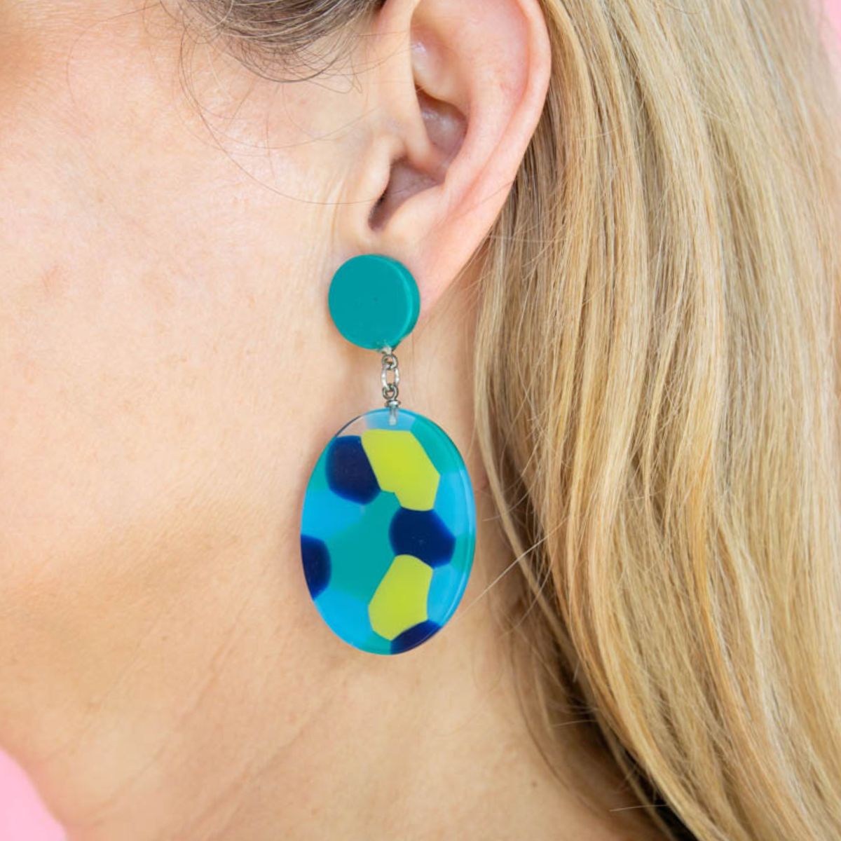 Cheer Squad Artie Drop Earrings - Blue