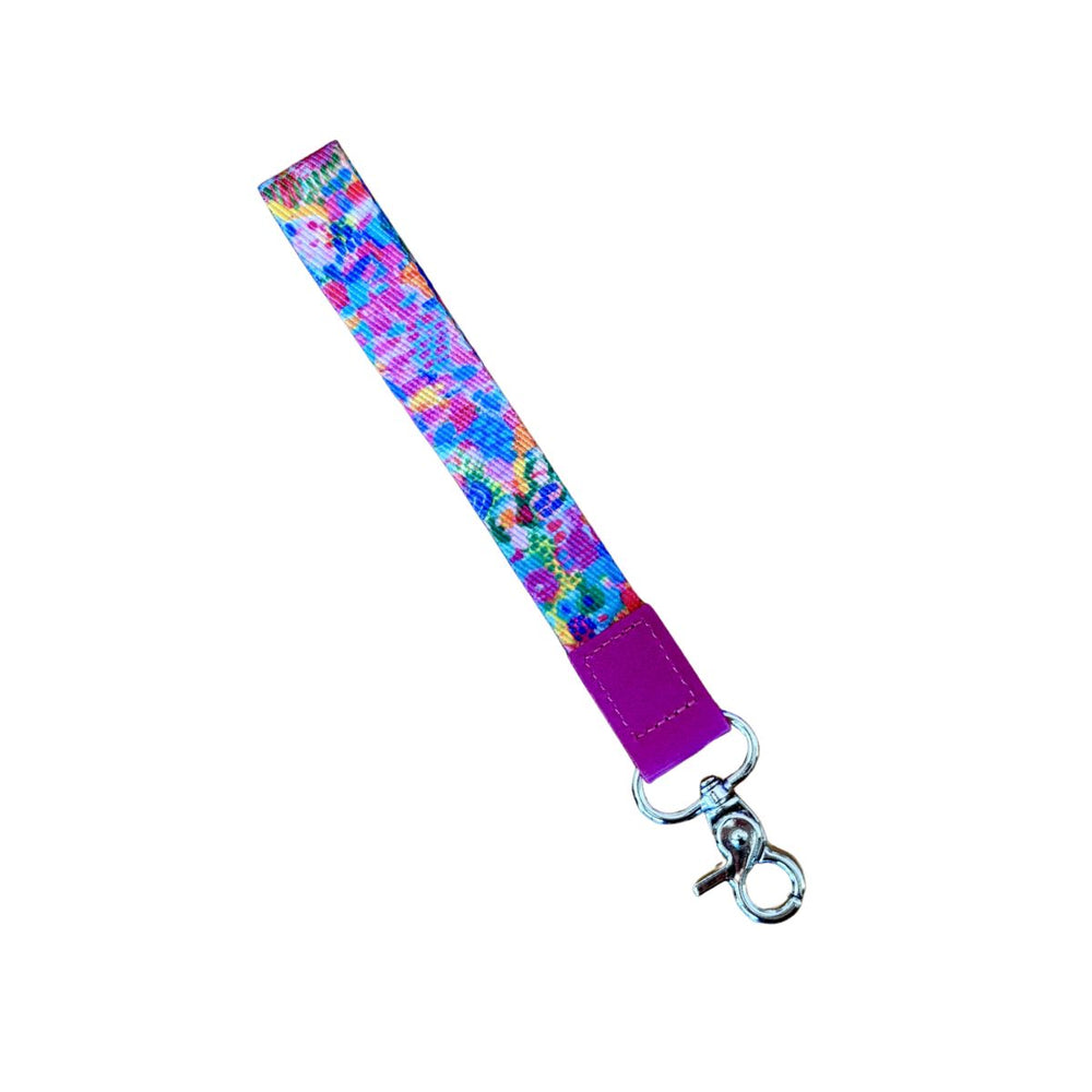 Rainbow Fields Wrist Lanyard
