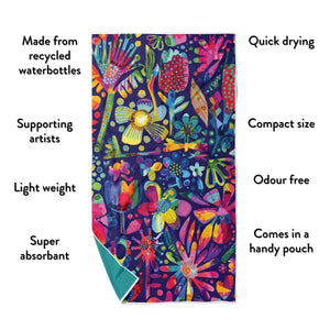 Garden Of Oz Quick Dry Small Microfibre Towel