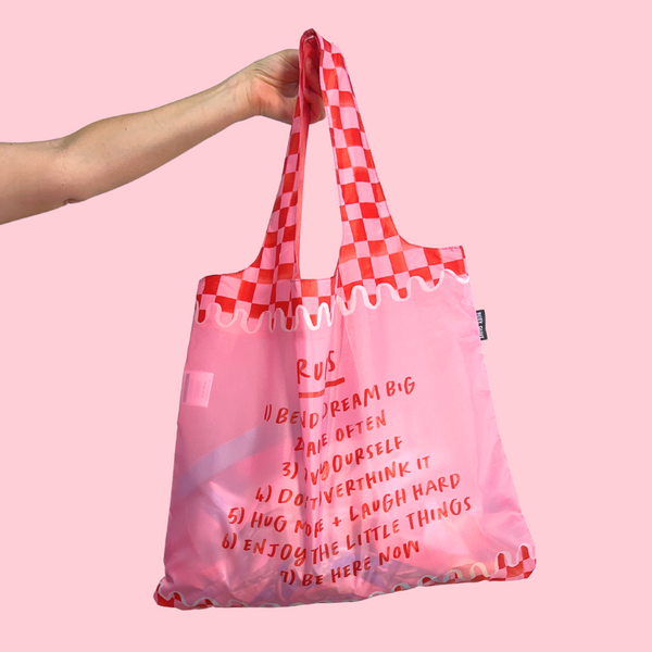 Rules To Live By Reusable Shopping Bag