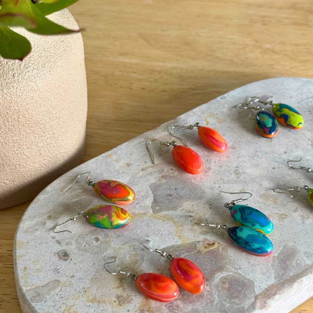 Artisan Mini Pebble Drop Earrings