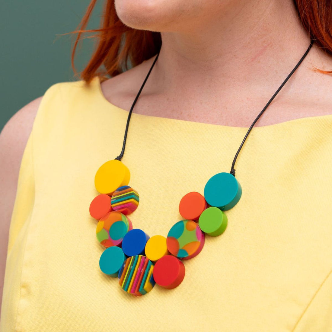 Cheer Squad Short Necklace + Medium Stud Earring Bundle