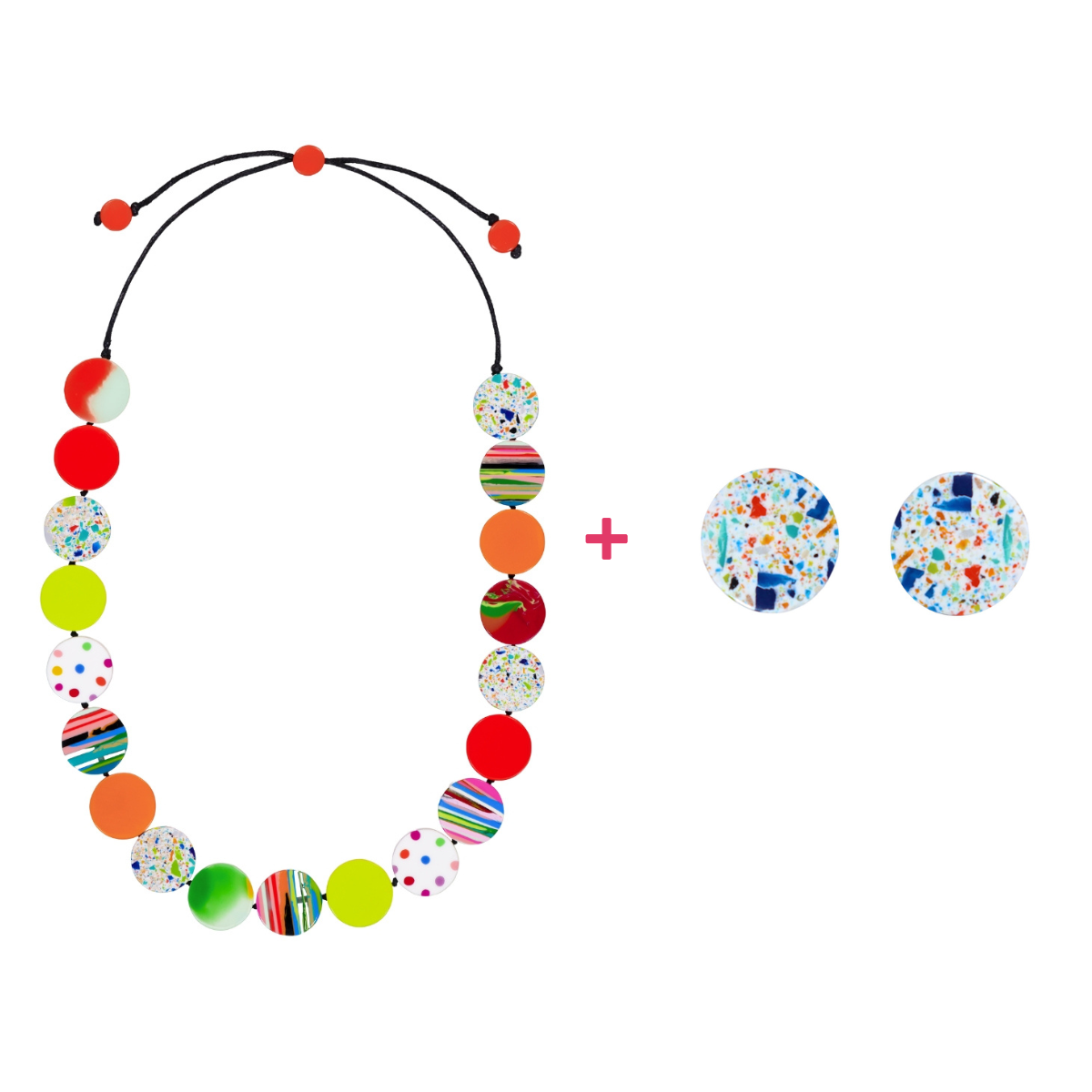 Casa Mila Long Necklace + Earrings Bundle