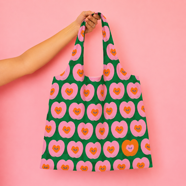 Fruit Salad Pouch Trio and Shopping Bag Bundle