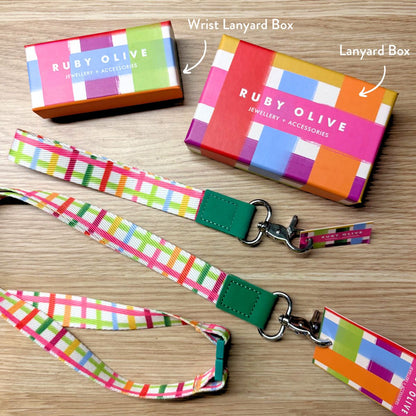 Ready or Not Striped Wrist Lanyard