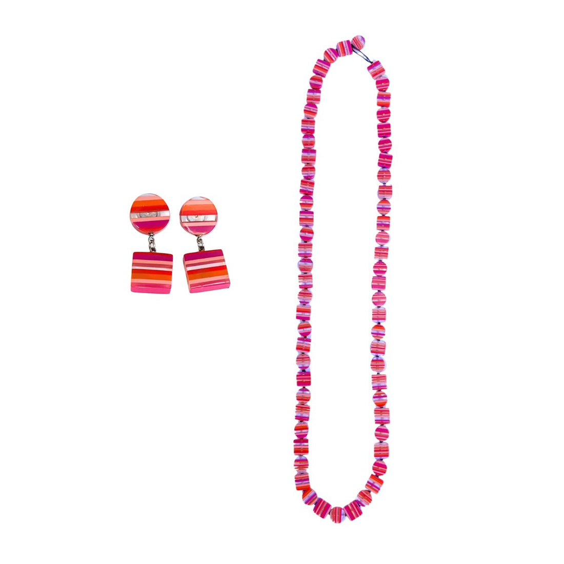 Chromatic Long Necklace + Drop Earrings Bundle