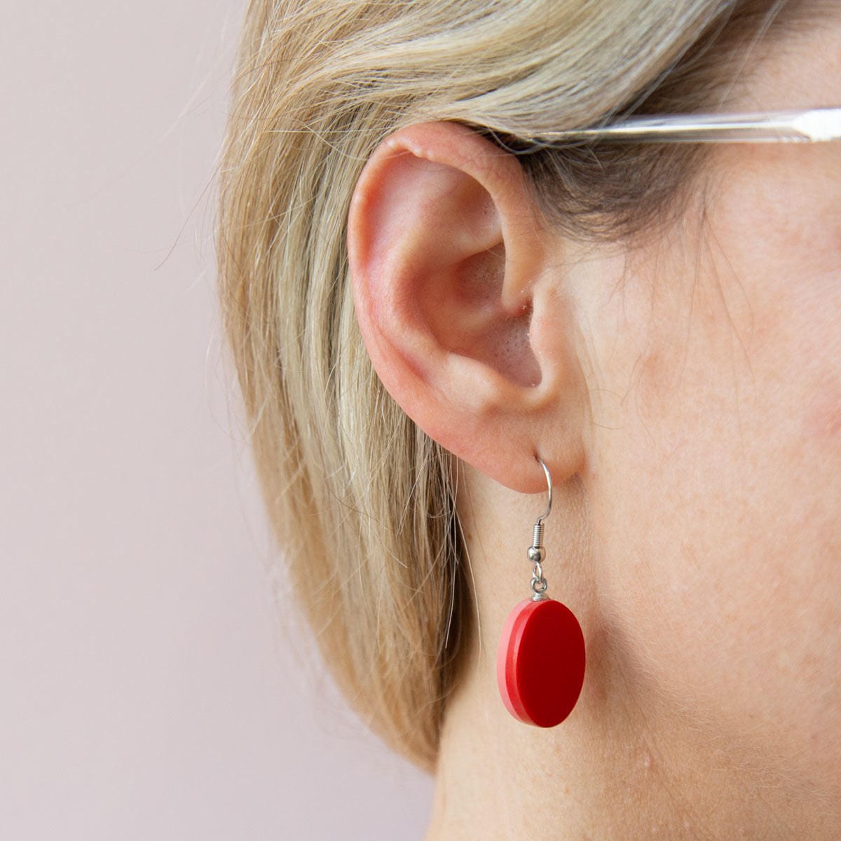 Orchard Harvest 2 Tone Earrings - Red Pink Mix - PERFECTLY IMPERFECT