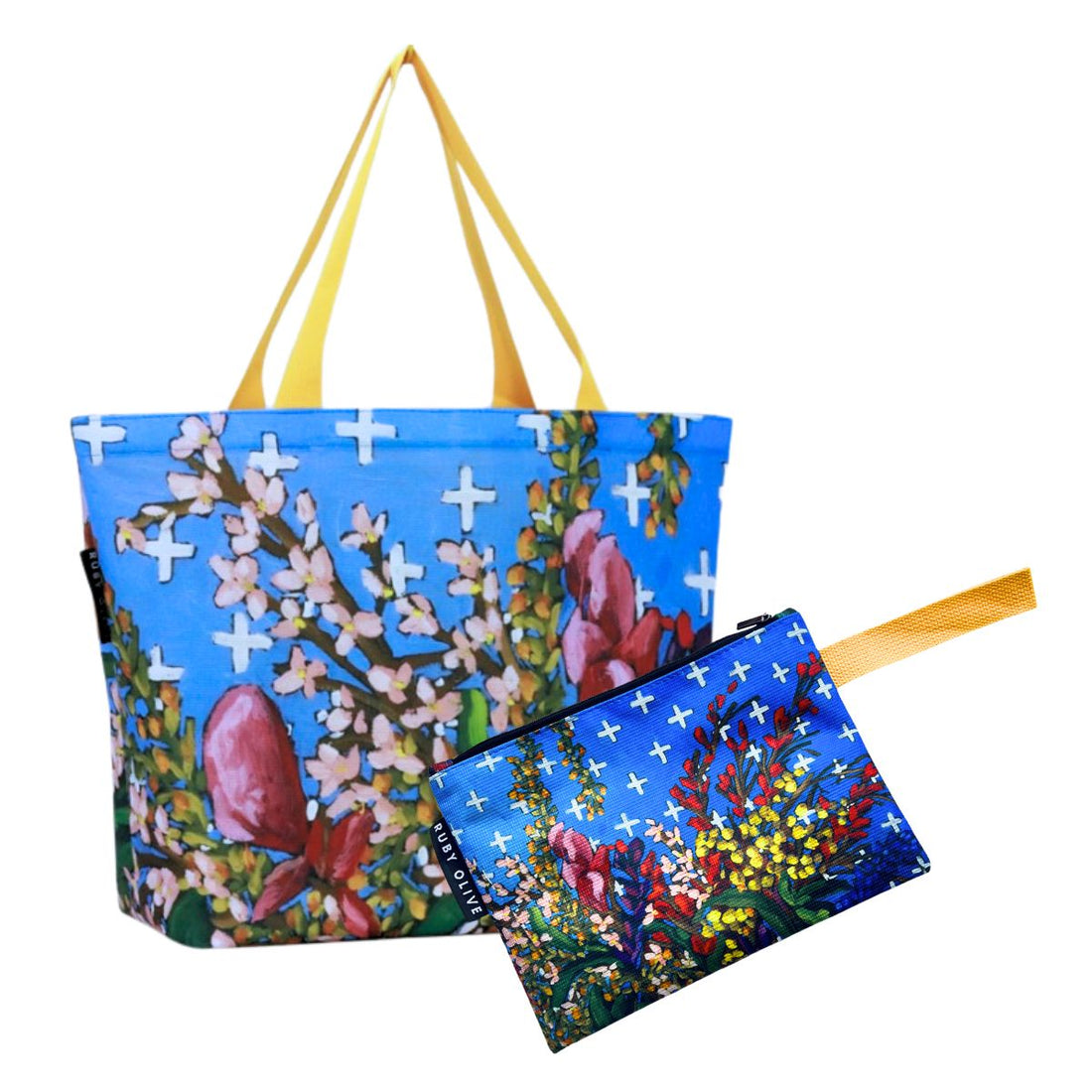 Four Seasons In One Day Tote Bag + Pouch Bundle