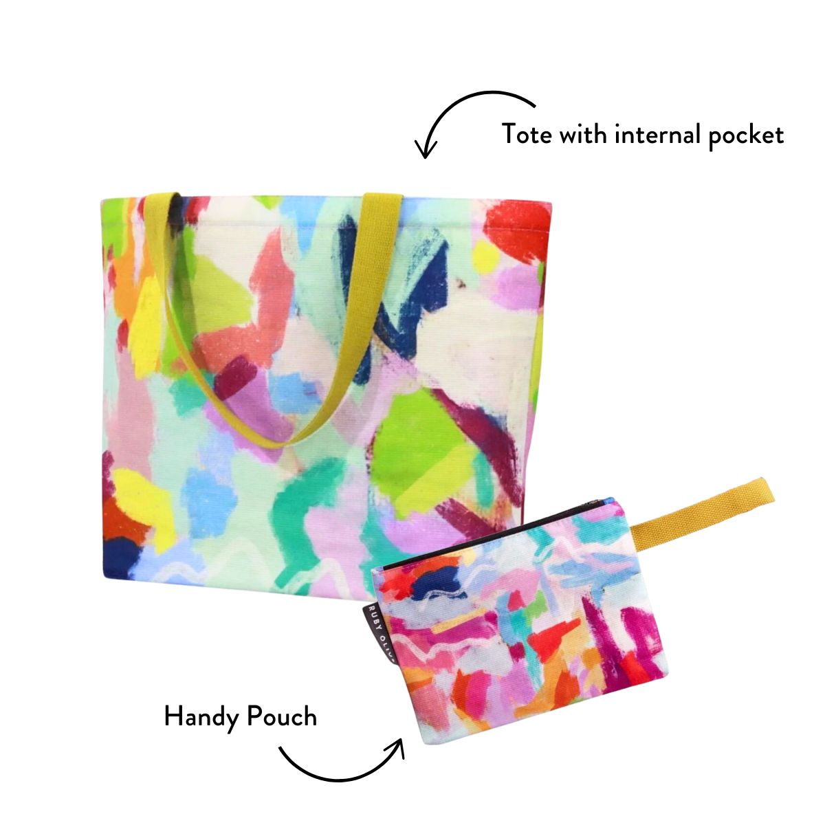 Frazzled Tote Bag and Pouch Bundle