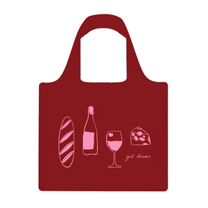 Girl Dinner Plus Rose Reusable Shopping Bag