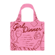 Girl Dinner Menu Reusable Shopping Bag