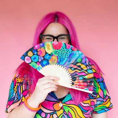 RO x Kasey Rainbow Phoenix Hand Fan