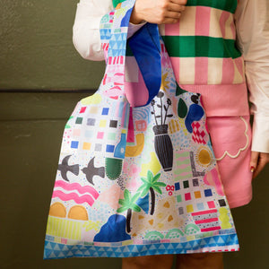 Beach House Reusable Shopping Bag