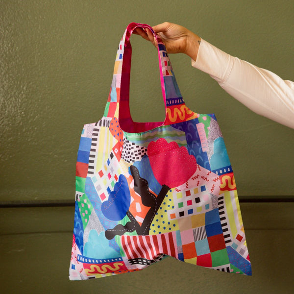 Floral Burst Reusable Shopping Bag