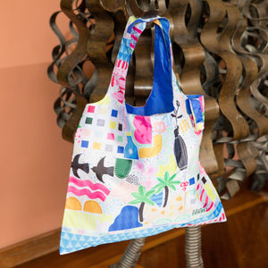 Beach House Reusable Shopping Bag