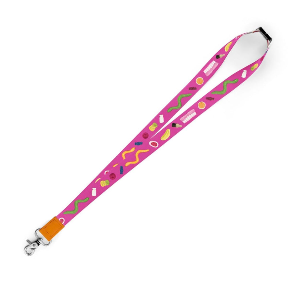 Lolly Jar Pink Lanyard
