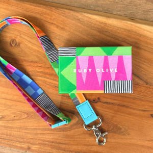 Neon Tea Party Lanyard