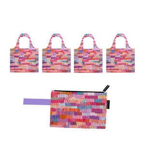 Raspberry Gelato Shopping Bag and Pouch Bundle