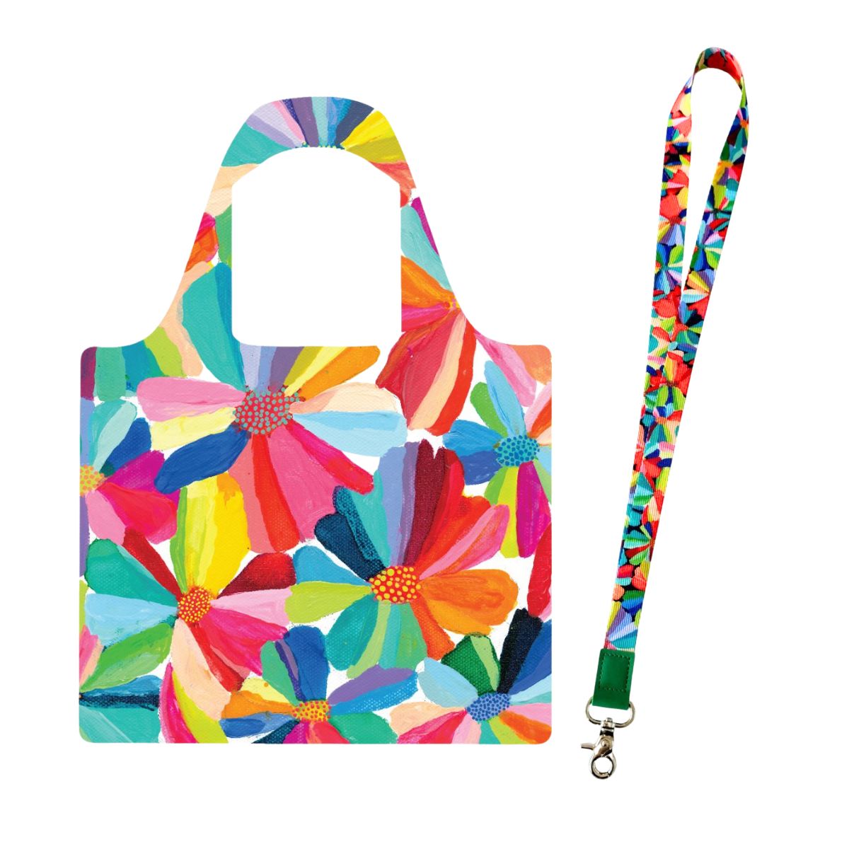 Petal Party Shopper Bag and Lanyard Bundle