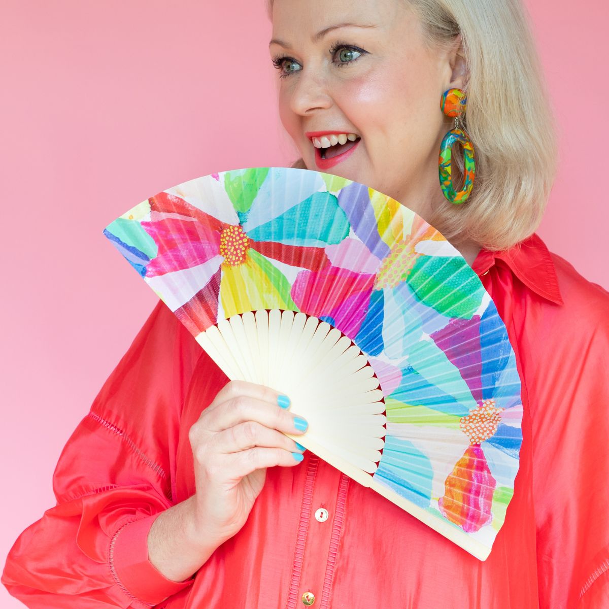 RO x Lordy Dordie Petal Party Hand Fan