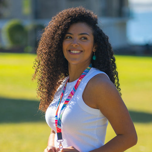 RO x Lordy Dordie Rainbow Lanyard (3 Colours With Safety Clasp Option)