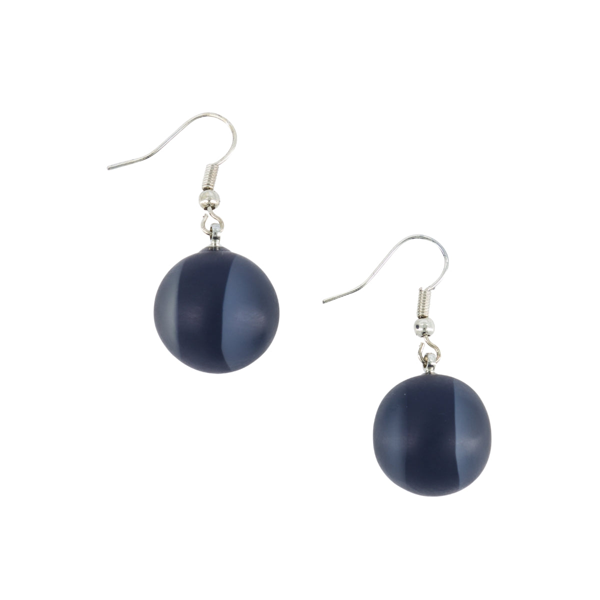 Navy blue online long earrings